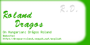 roland dragos business card